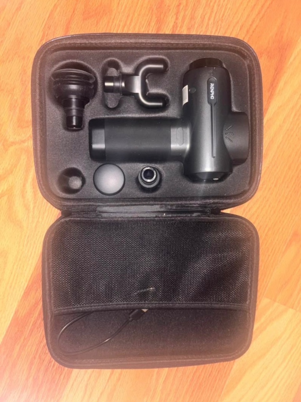 Ohuhu Percussion Massage Gun w/ Carrying Case & Attachments Deep Tissue Massager